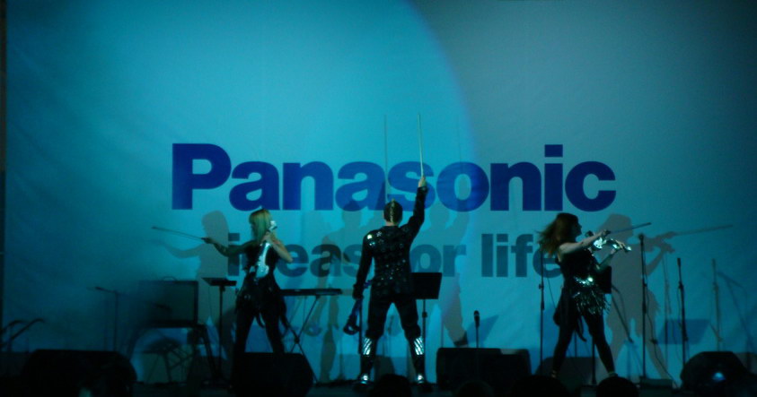 Скрипичное Электро-Шоу «Галактика» на празентации Панасоник